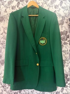 ⛳️🏌🏼THE MASTERS  Green Blazer with Golf Crest - Classic Men's Blazer